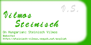 vilmos steinisch business card